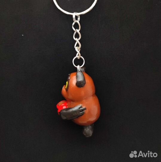 Брелок Винни-Пух из полимерной глины