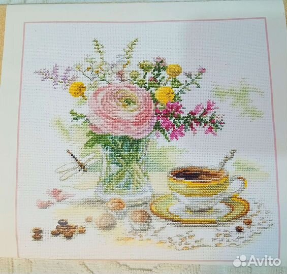 Вышивка крестом наборы остатки картины