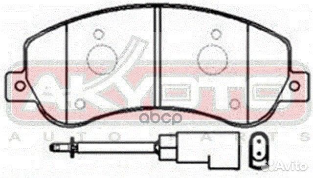 Колодки тормозные дисковые передние AKD-0448 AK