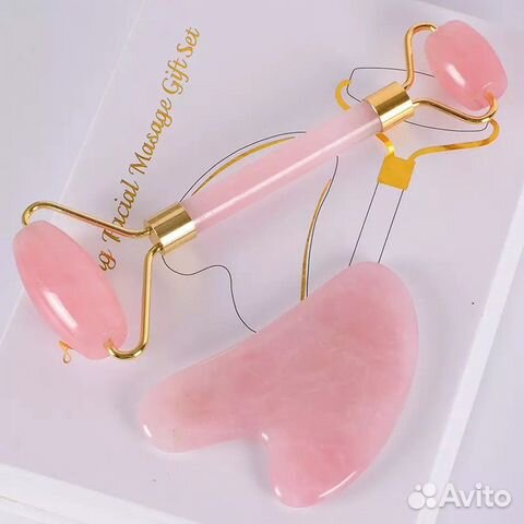 Кварцевый роллер и скребок Гуаша