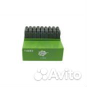 Набор клейм буквенных, 8мм (стальные) латиница тех