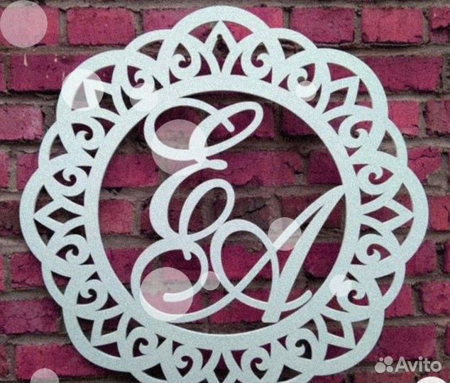 Монограмма на свадьбу (свадебный герб)