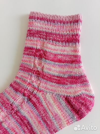 Носки женские шерстяные ручной работы