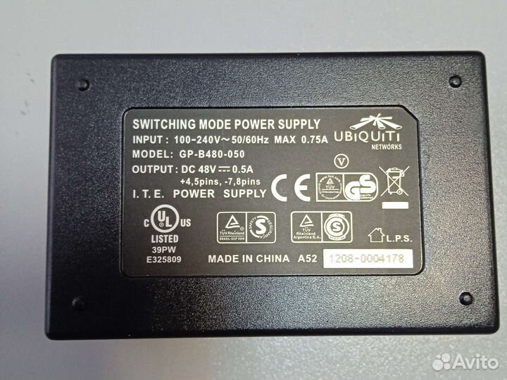 Poe инжектор ubiquiti GP-B480-050