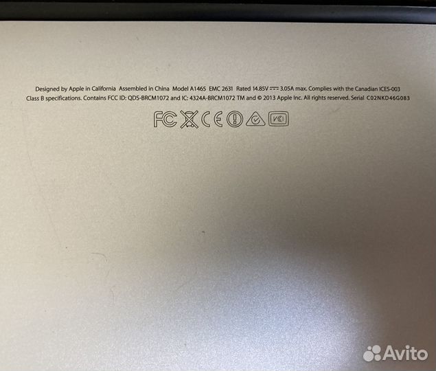 2 компьютера Macbook Air 11' 2013 (A1465)