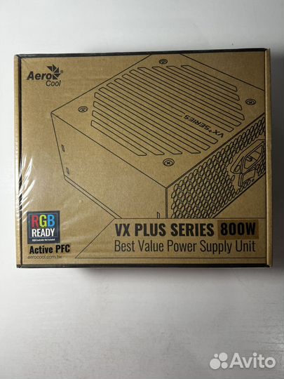 Блок питания aerocool vx plus series 800w