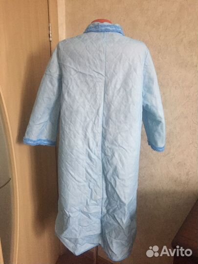 Стеганый халат голубой СССР