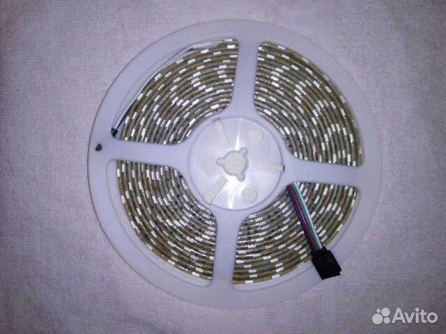 Светодиодная лента (влагозащита) 12v RGB 5 метров