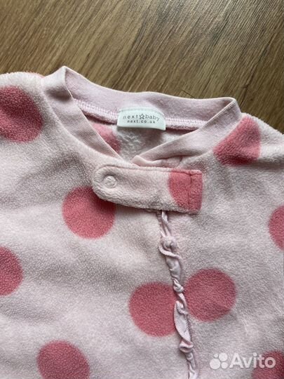 Боди флис для девочки next
