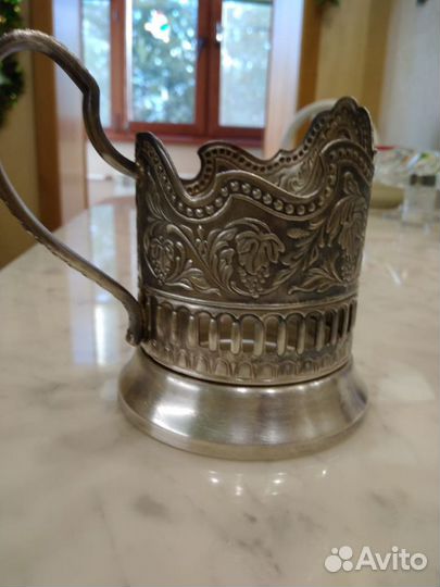 Подстаканники мельхиоровые