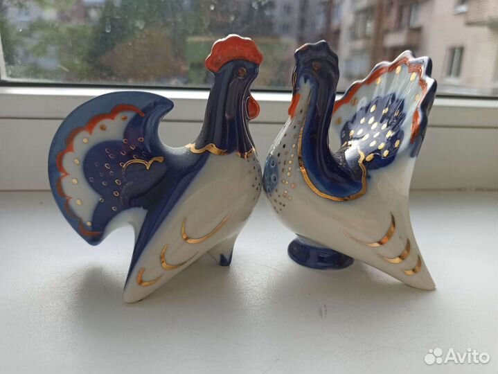 Фарфоровые статуэтки индюк лфз СССР