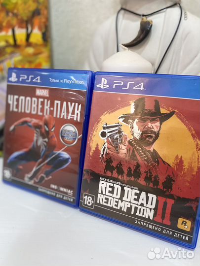 Red dead redemption 2 и Человек паук на ps4
