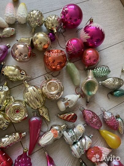 Елочные игрушки стекло
