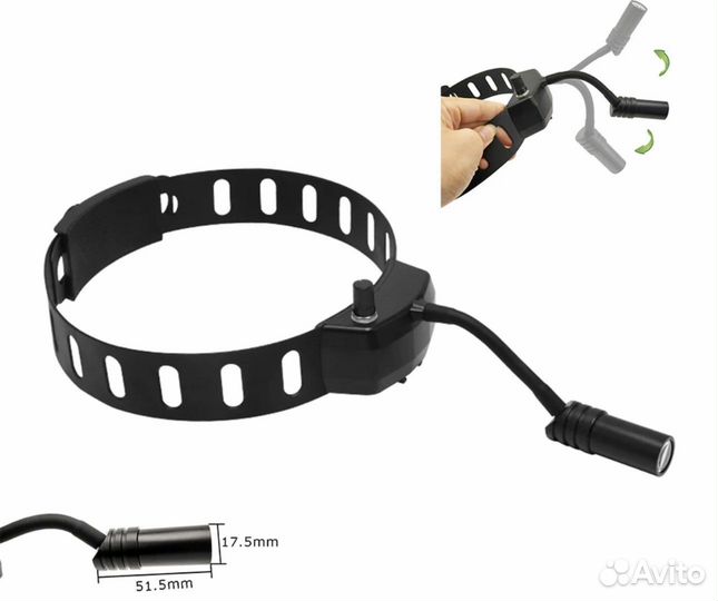 Налобный осветитель для лор врача