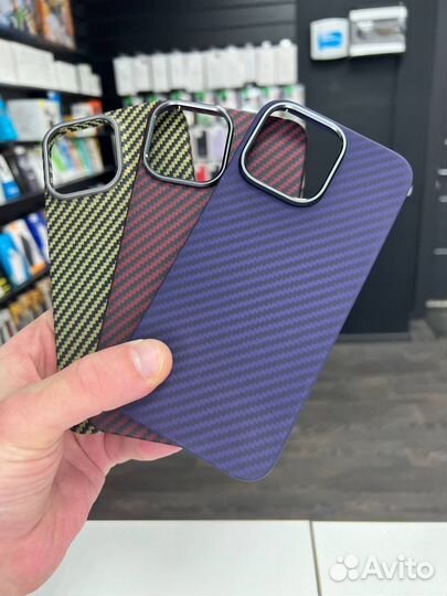 Кевларовые чехлы iPhone 14 Pro / 13 Pro