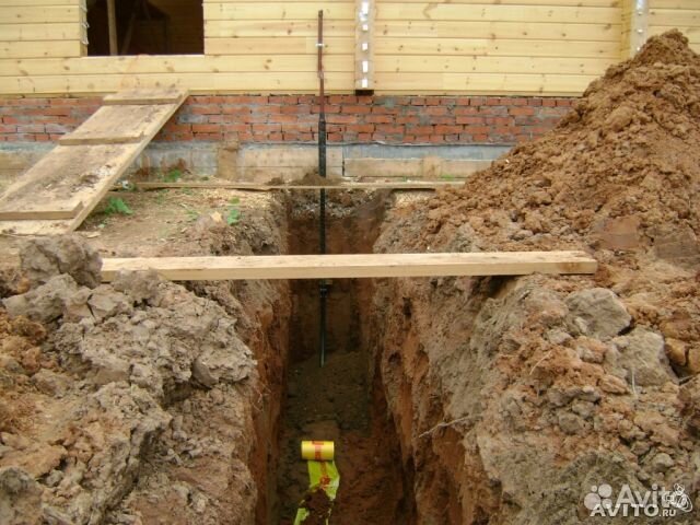 Земляные работы, копка траншей