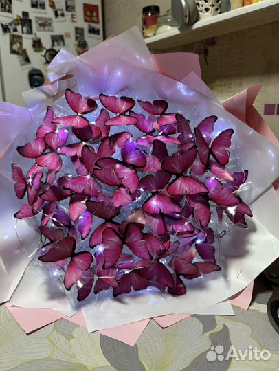 Готовый букет из бабочек