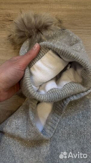 Шапка и снуд женский новый