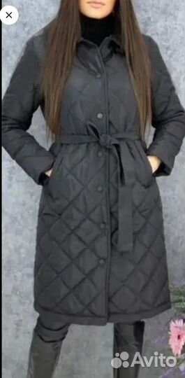 Пальто стеганое женское р-р 48