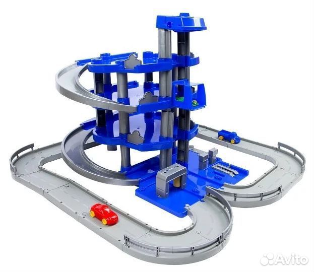Паркинг Полесье 4-уровневый с дорогой и автомобиля