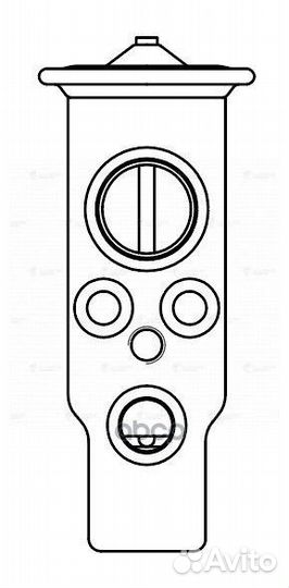 Клапан расш. кондиционера (трв) для а/м Mitsubishi