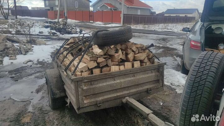 Дрова Дуб Колотые в мешках росопью и чурками