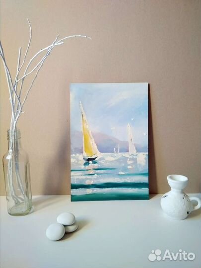 Картина маслом. Паруса