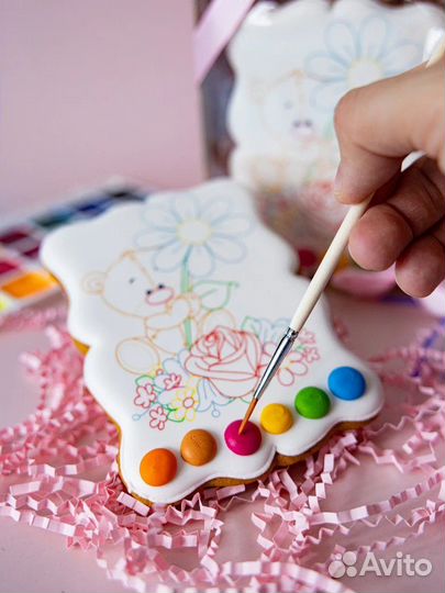 Пряник раскраска подарок ребёнку