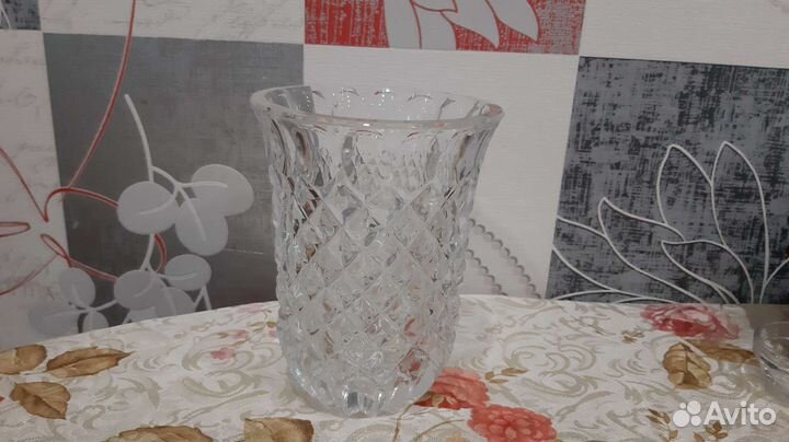 Ваза для цветов хрусталь