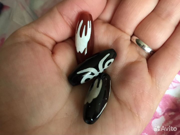 Тибетская бусина Дзи Паук и летучая мышь