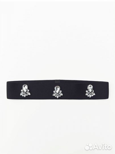 Лента повязка для волос со стразами Zara