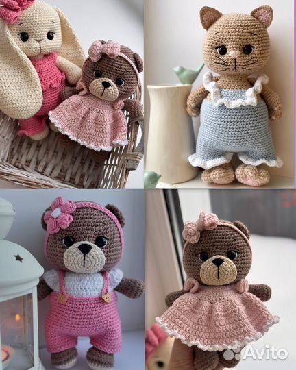 Вязаные игрушки ручной работы