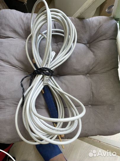 Витая пара cabeus патчкорд 10м cat6 медь non pvc