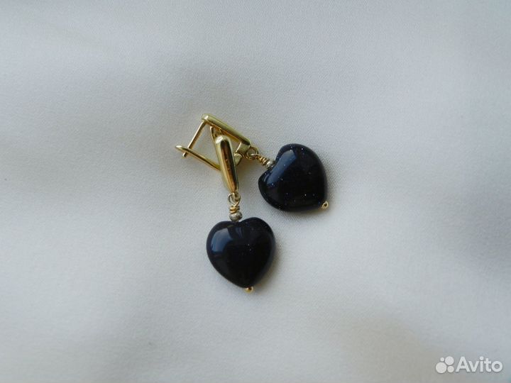 Серьги с авантюрином