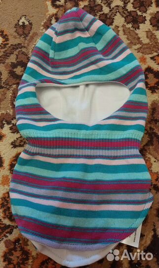 Шапка шлем на девочку размер 52