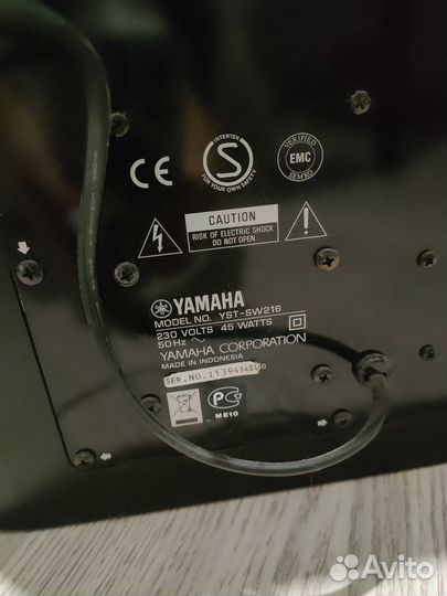 Сабвуфер yamaha YST-SW 216