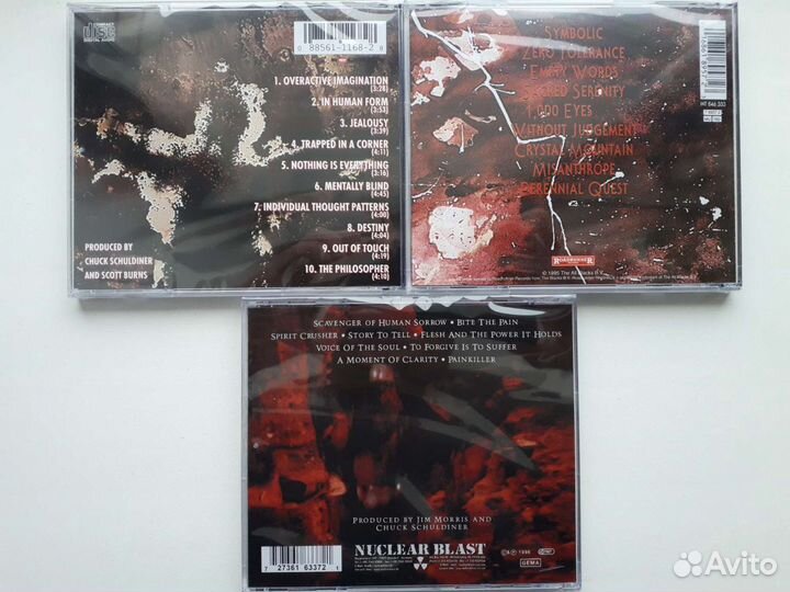 CD диски Death,Carcass,Napalm Death,CannibalCorpse