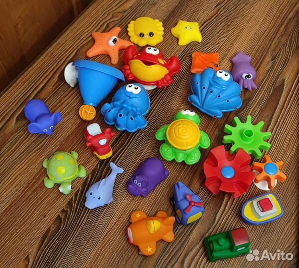 Развивающие игрушки для купания