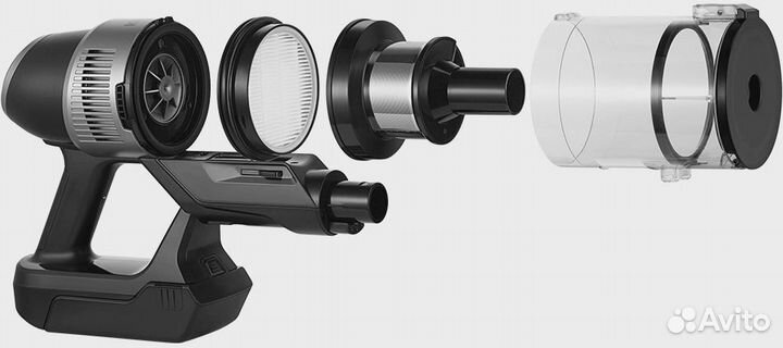 Пылесос ручной Kitfort кт-5278 450Вт черный/черный