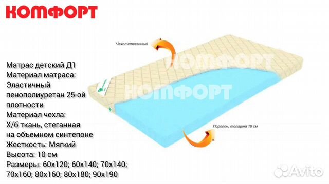 Матрас детский от производителя