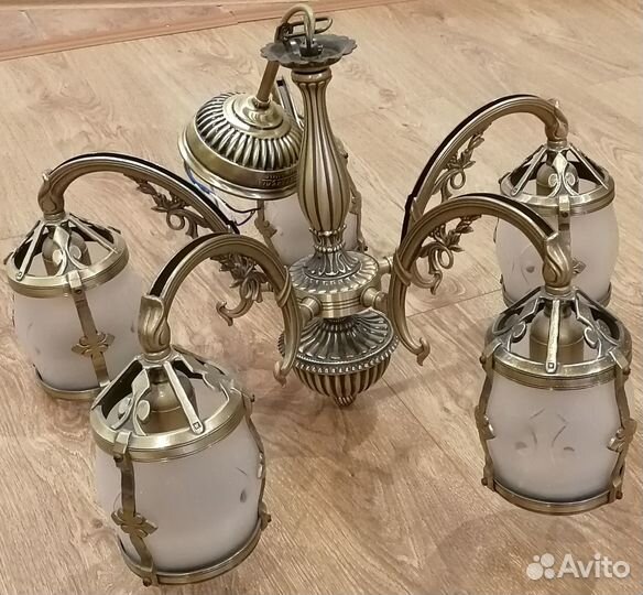 Люстра Reccagni Angelo 4020 L 4020/5 + Бра 4020/1