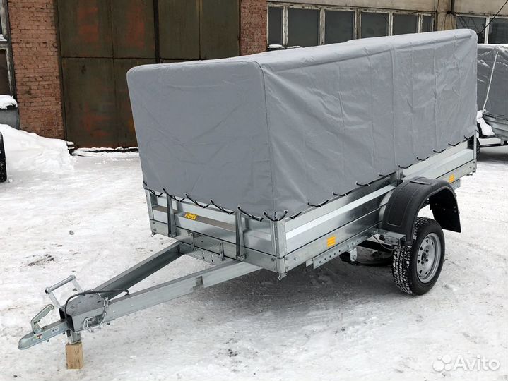 Прицеп 2,5х1,3 с тентом R13 рессоры Газель 2 листа