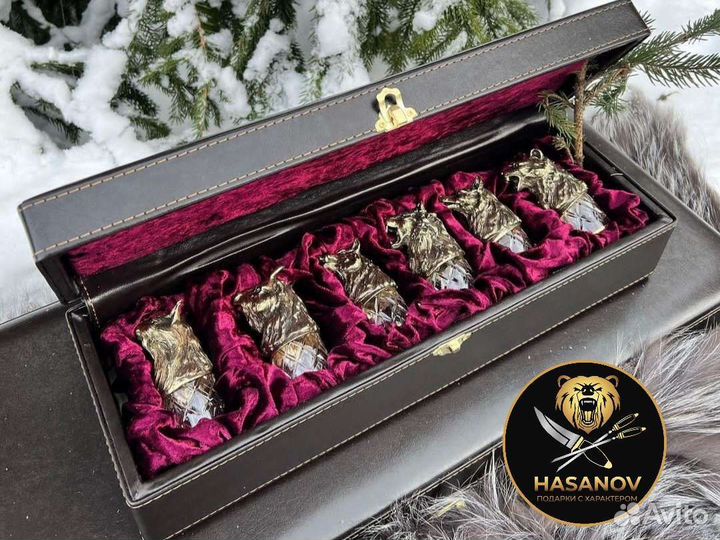 Набор рюмок ручной работы