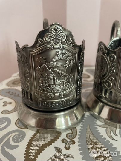 Подстаканник кольчугино в стиле СССР новые