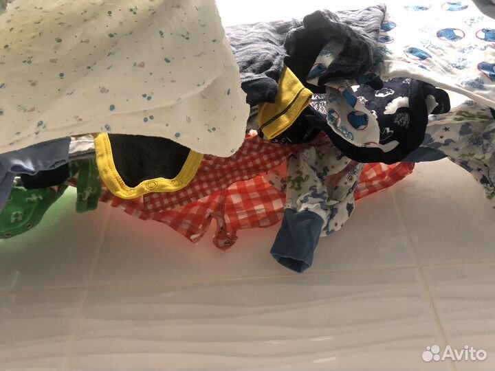 Детские вещи коробкой от 0-3 мес