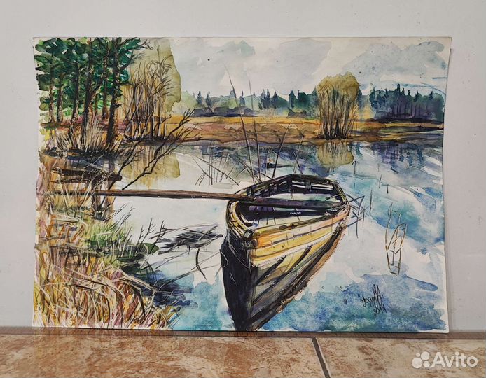 Картины акварель,пейзажи