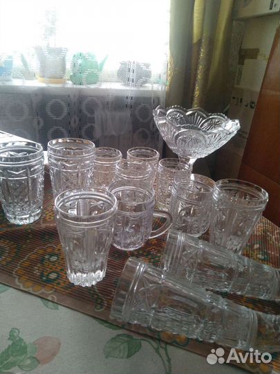 Хрустальные фужеры и рюмки СССР