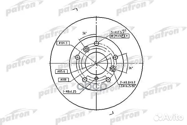 Диск тормозной передн ford USA: probe I 88-93