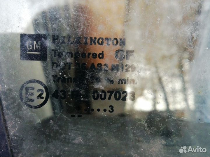 Стекло переднее правое опель зафира А