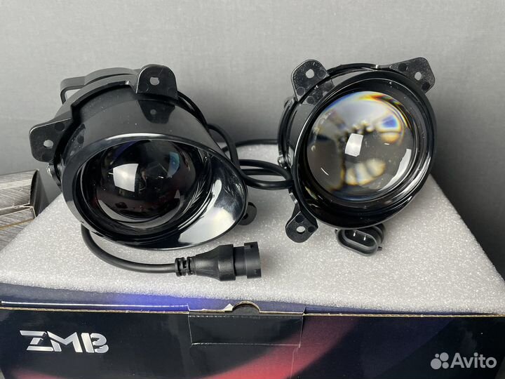 Комплект птф bi LED белый желтый